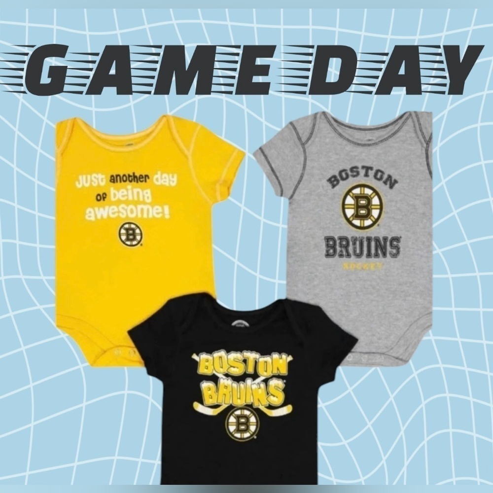 2 for $30 | Boston Bruins  Infant 3 Piece Set